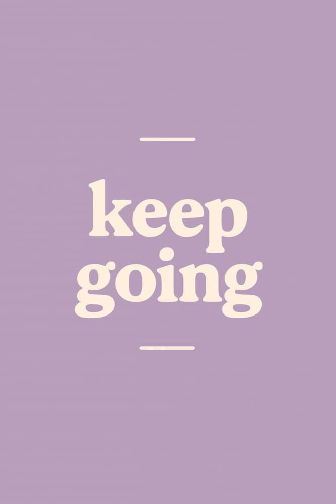 Keepgoingno02(purple) by Treechild — canvas wall art