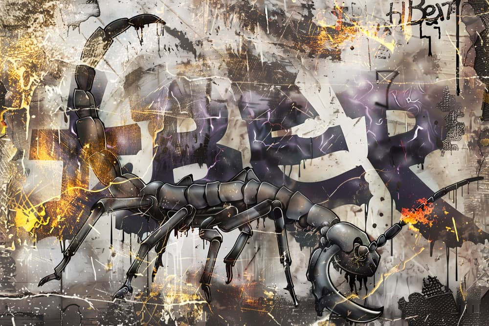 Urban Tech Scorpion by Rafal Kulik — canvas wall art