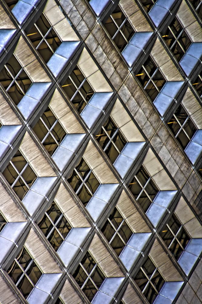 Modern Diamond Facade by Angéla Vicedomini — canvas wall art