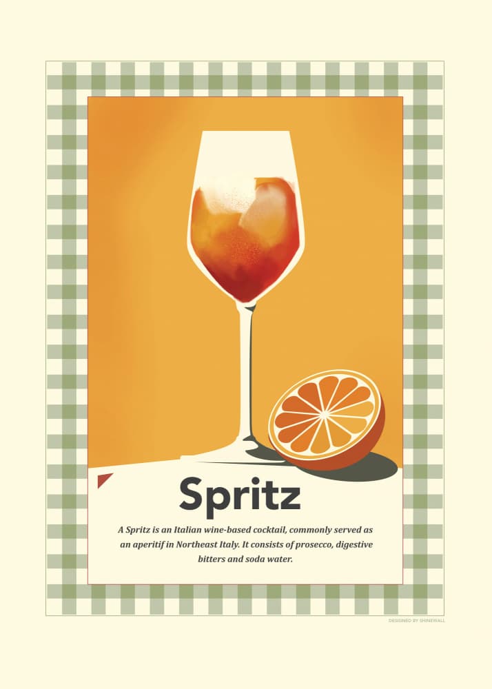 Vibrant Spritz Cocktail by Dion Gem — canvas wall art
