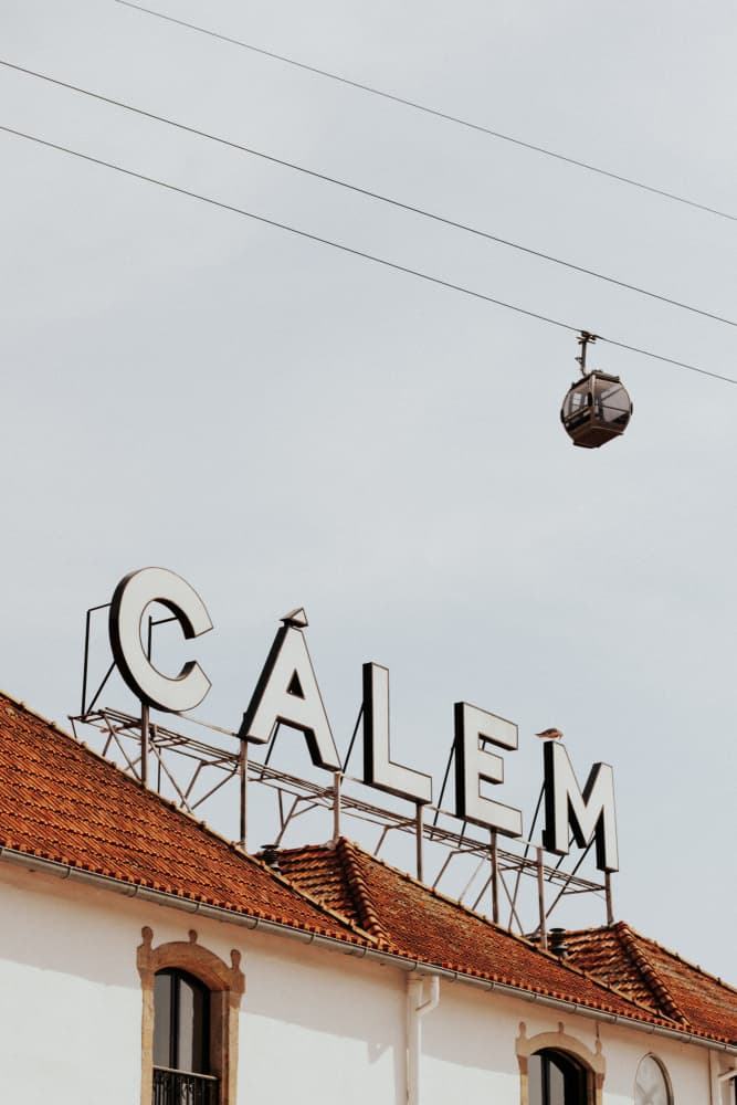 Porto Calem Cable Car by Aimee Giles — canvas wall art