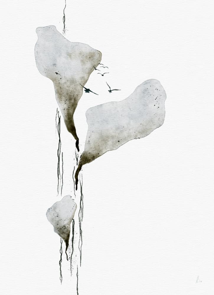 Melting Ice And Birds