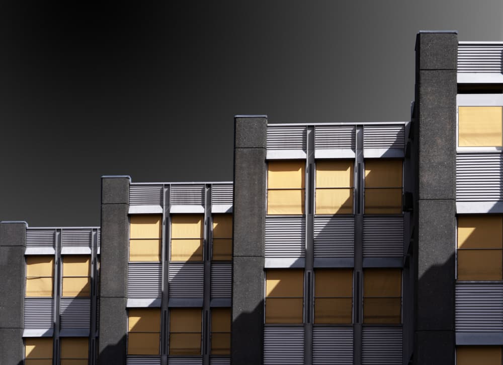 Geometric Building Shadows by Streiff Marcel — canvas wall art