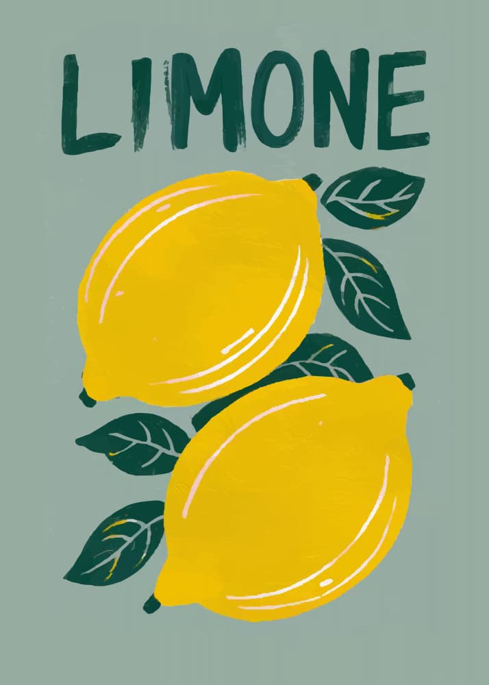 Zesty Limone Lemons by Andreas Magnusson — canvas wall art