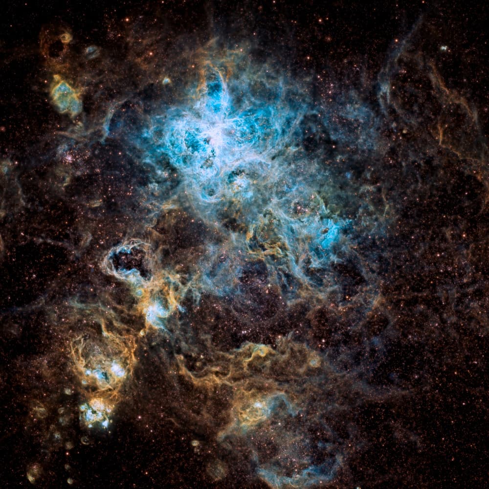 Cosmic Nebula Glow by Vikas Chander — canvas wall art