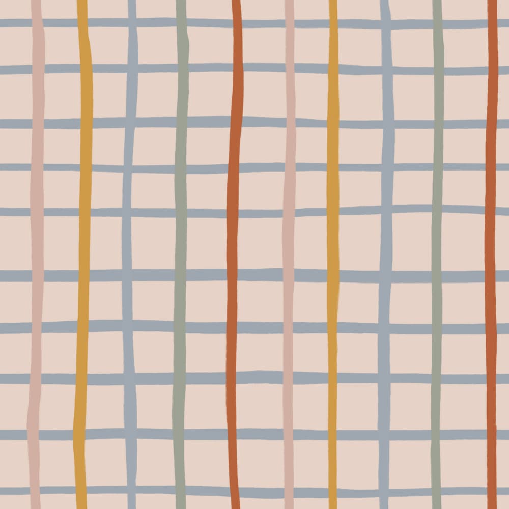Soft Plaid Grid by Menina Lisboa — canvas wall art