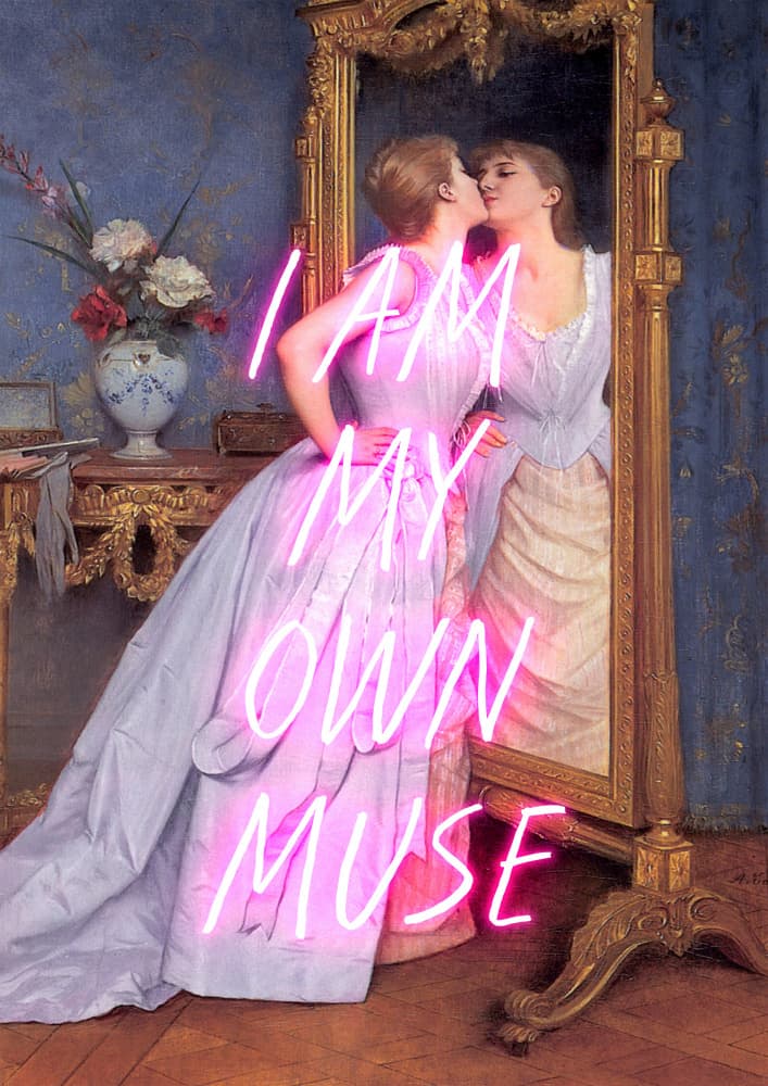My Own Muse Neon by Talitha McQueen — canvas wall art