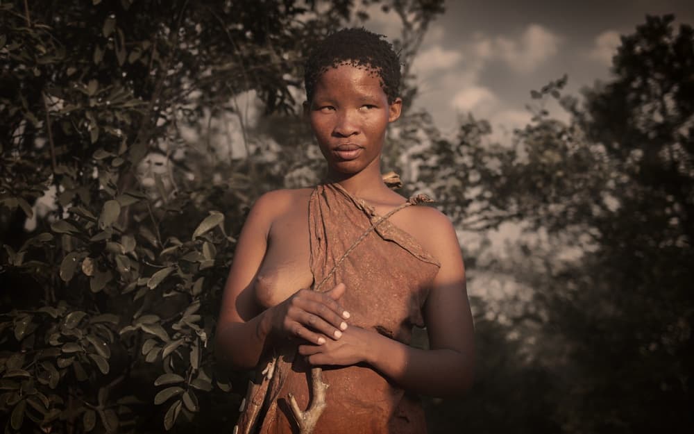 Indigenous Woman Portrait by Pavol Stranak — canvas wall art