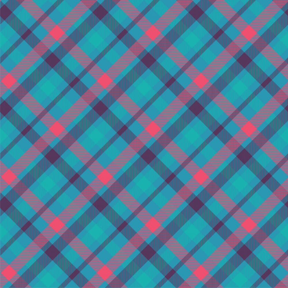 Vibrant Plaid Design by Marika Barsrsind — canvas wall art