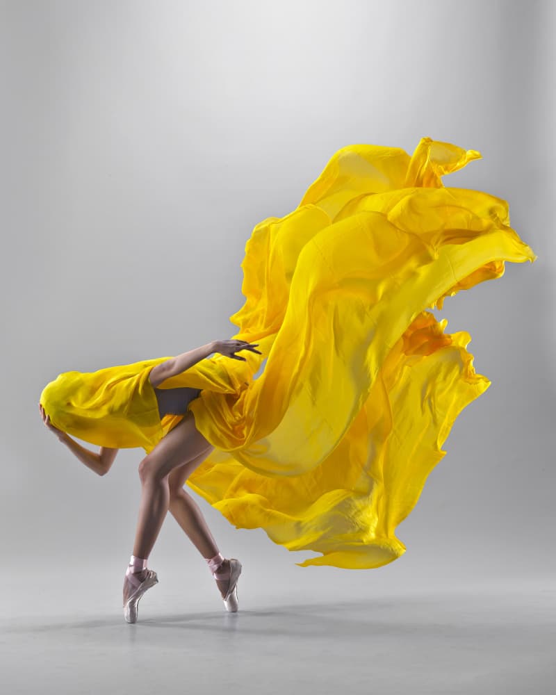 Dancer's Yellow Flow by Ajar Setiadi — canvas wall art