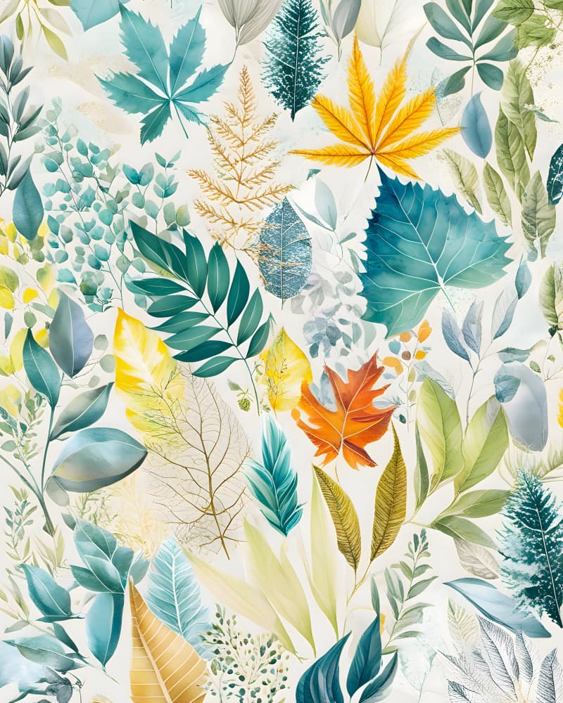 Vibrant Autumn Leaves by Kintsugi99 — canvas wall art