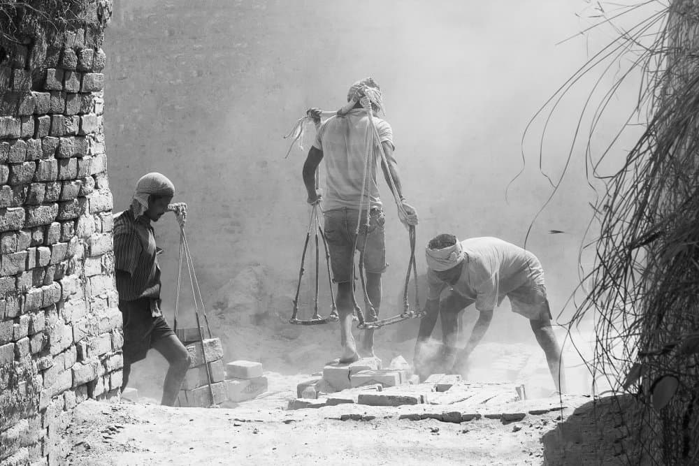 Working In The Dust by Emel Sefer — canvas wall art