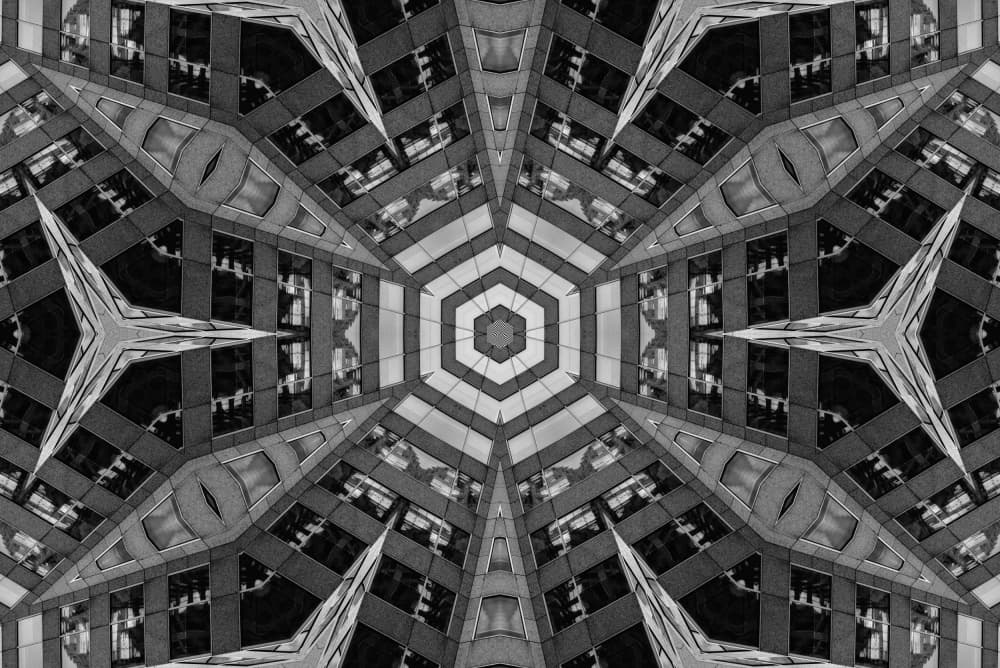 Abstract Urban Kaleidoscope by Miro Susta — canvas wall art