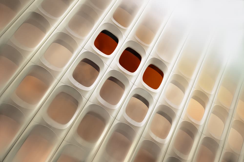 Geometric Window Grid by Marc Huybrighs — canvas wall art