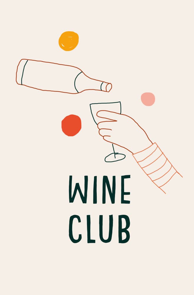 Wine Club Pour by Aylin Demir — canvas wall art