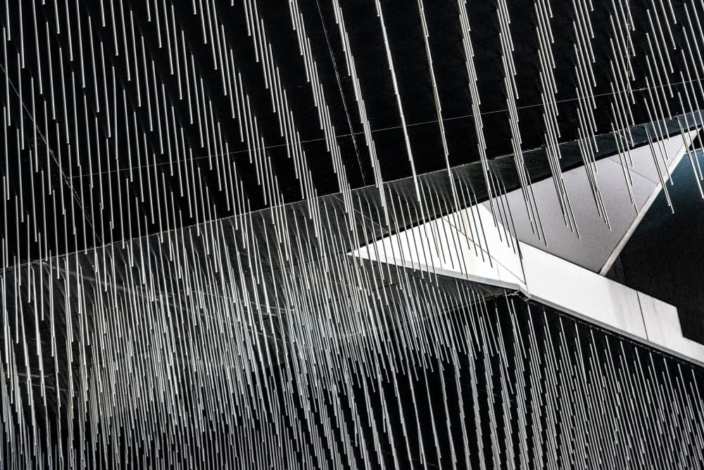Sleek Geometric Lines by Linda Wride — canvas wall art