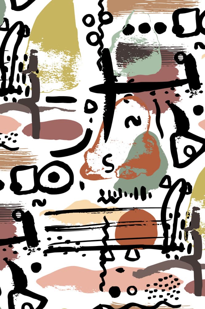 Abstract Earthy Strokes by Anna Rose — canvas wall art