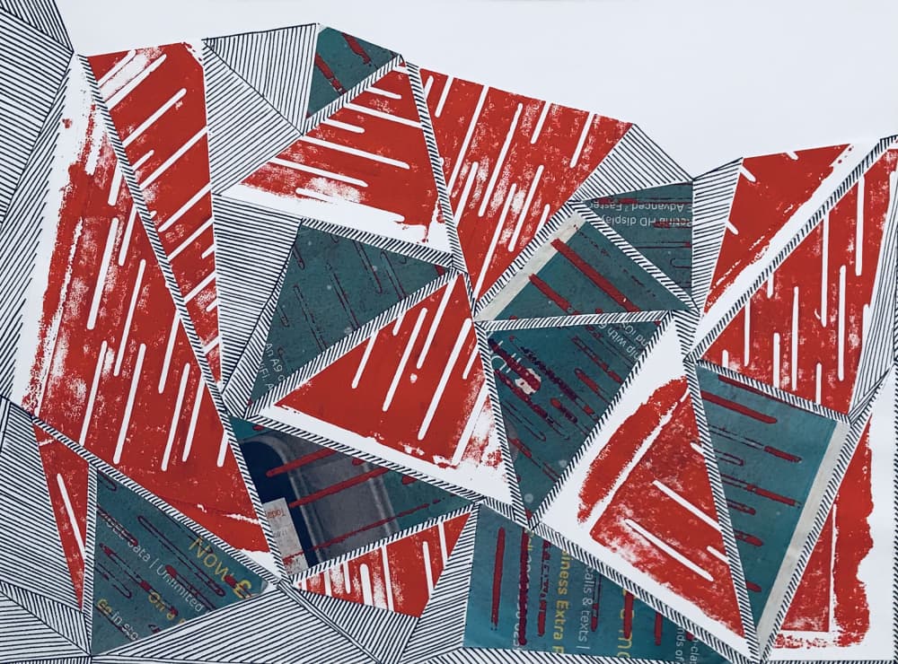 Bold Geometric Shapes by kellymariesmith — canvas wall art
