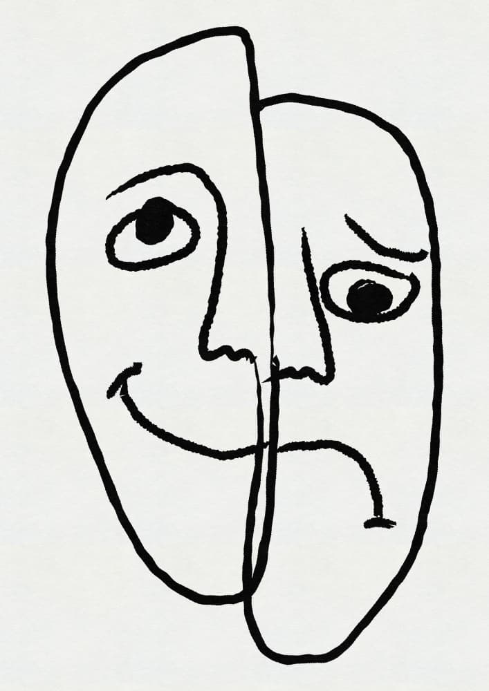 Emotional Duality by Nicholas — canvas wall art