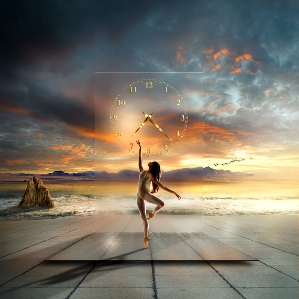 Dancing Through Time by Franziskus Pfleghart — canvas wall art