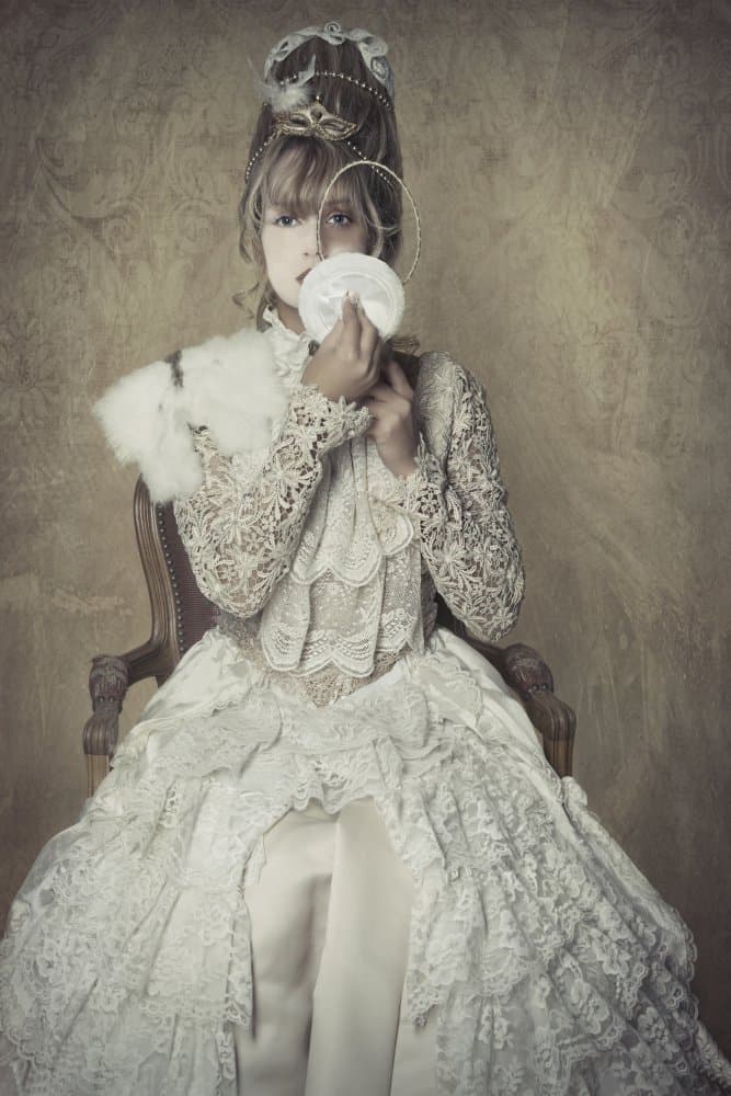 Baroque Lace Woman by Carola Kayen-Mouthaan — canvas wall art