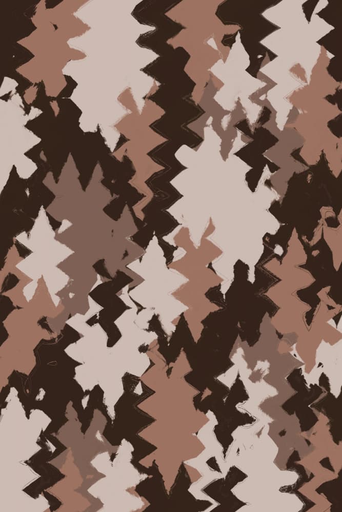 Zigzag Earth Tones by Treechild — canvas wall art