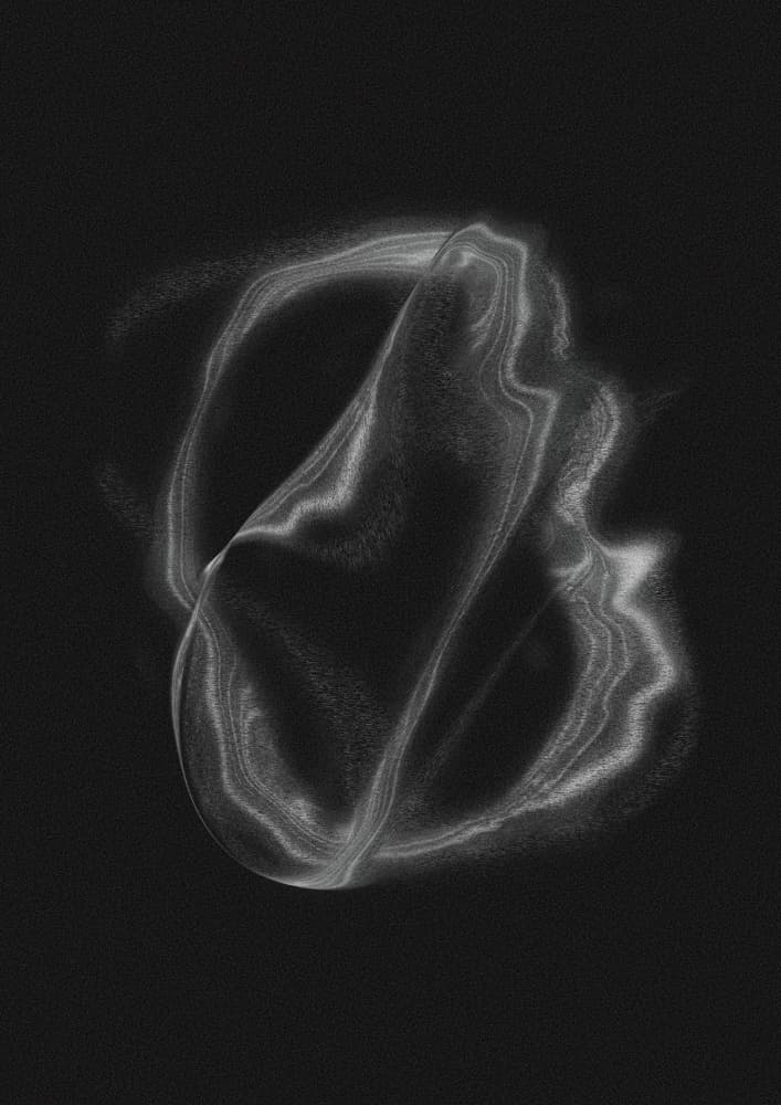 Ethereal Fluid Form by Amy Louise Baker — canvas wall art