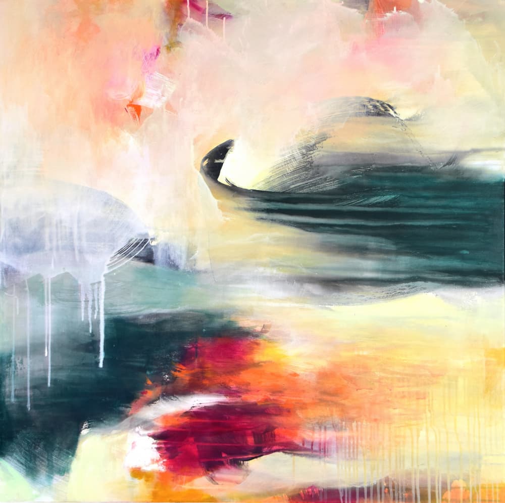 Vibrant Abstract Flow by Kirsten Handelmann — canvas wall art