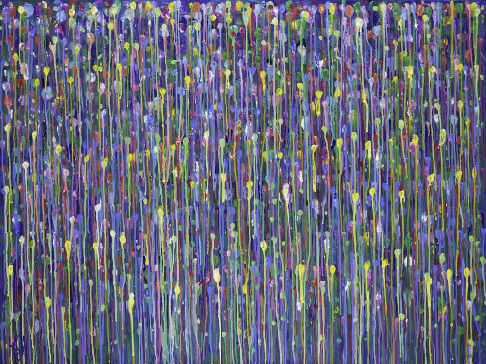 Vibrant Paint Drips by Helen Joynson — canvas wall art