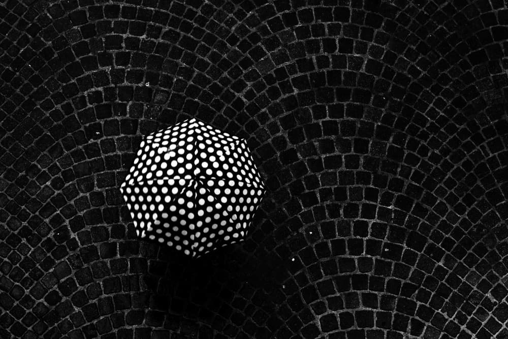 Polka Dot Street Style by Massimo Della Latta — canvas wall art