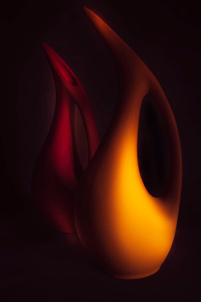 Warm Golden Forms by Cicek Kiral — canvas wall art