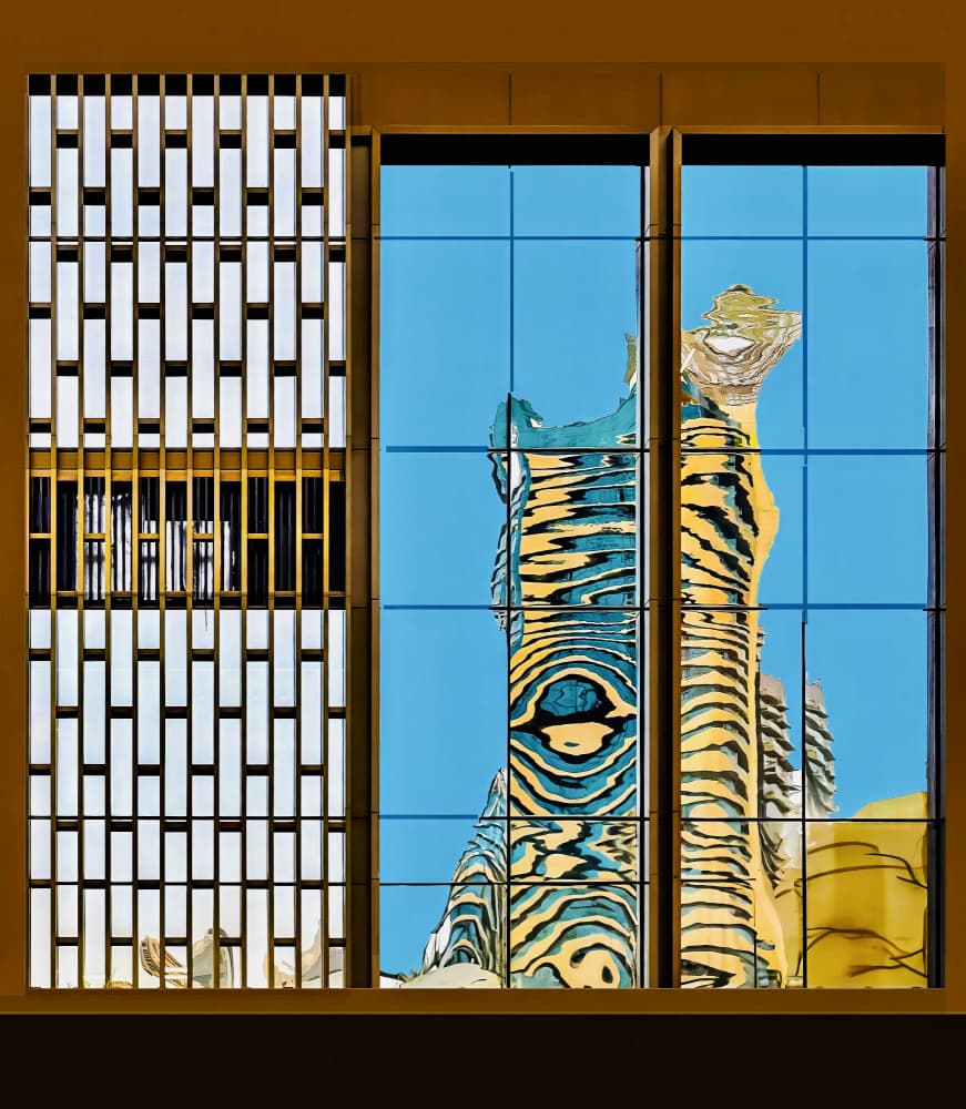 Abstract City Reflections by Arnon Orbach — canvas wall art