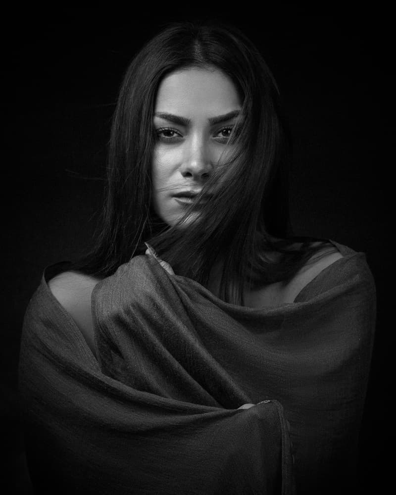 Intense Gaze Portrait by Mehdi Mokhtari — canvas wall art