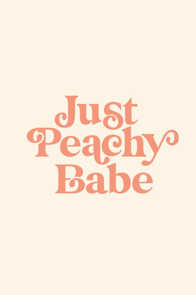 Just Peachy Babe by Brett Wilson — canvas wall art