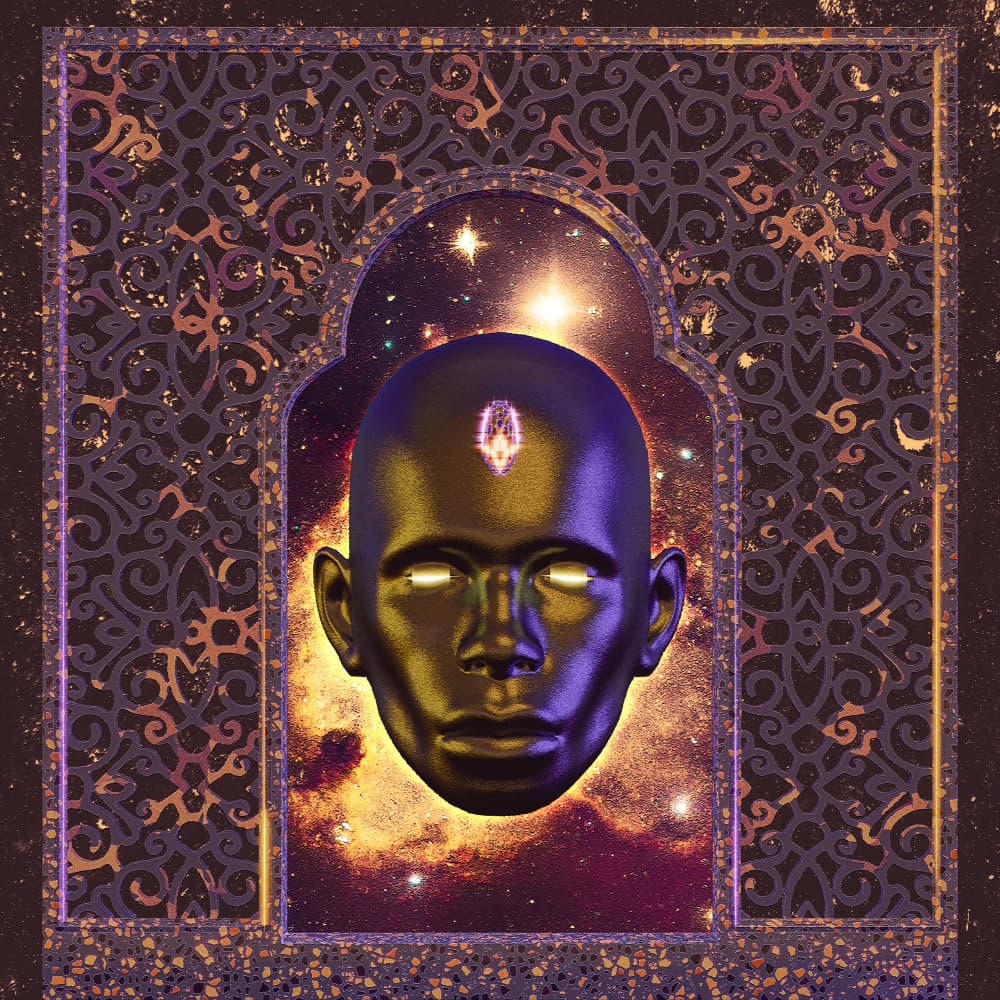 Cosmic Head Portal by CosmoZach — canvas wall art
