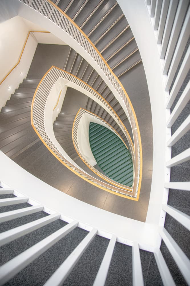 Modern Spiral Staircase by Bruno Flour — canvas wall art
