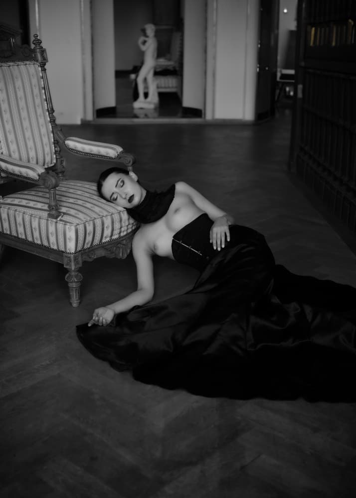 Gothic Elegant Woman by Lukas Kaminski — canvas wall art