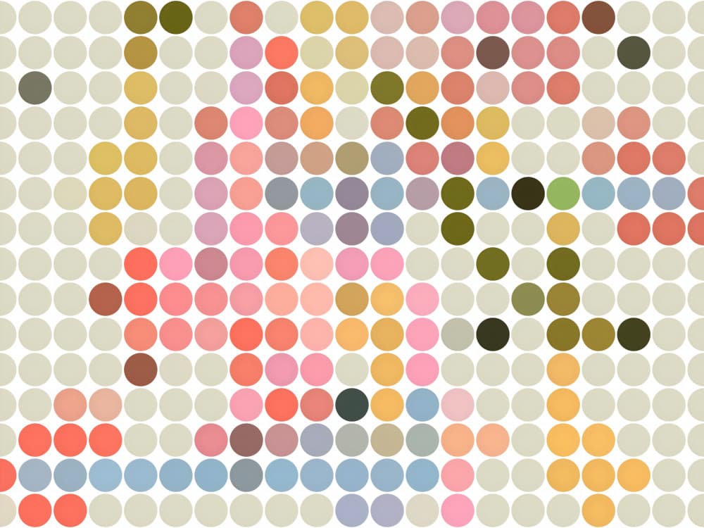 Colorful Dot Pattern by Josie George — canvas wall art