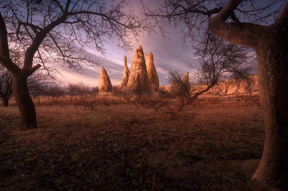 Twilight Rock Spires by SANDEEP MATHUR — canvas wall art