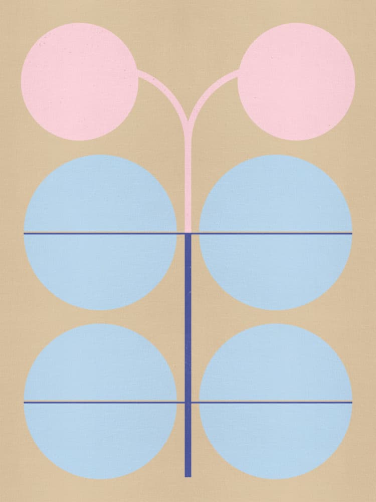 Modern Pastel Symmetry by The Printable Studio — canvas wall art