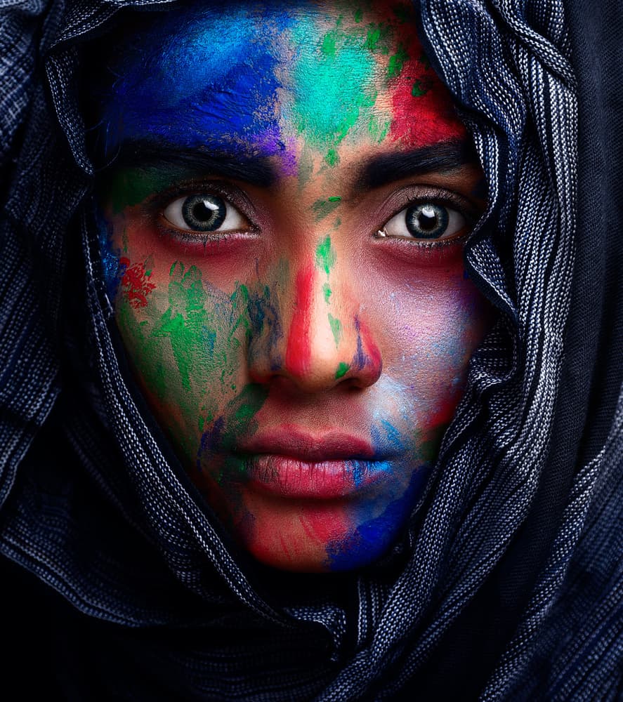 Intense Painted Portrait
