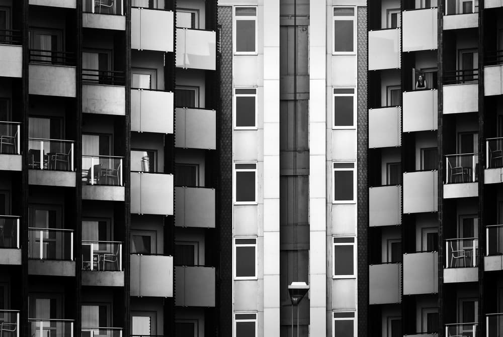 Urban Geometry Facade by Hans-Wolfgang Hawerkamp — canvas wall art