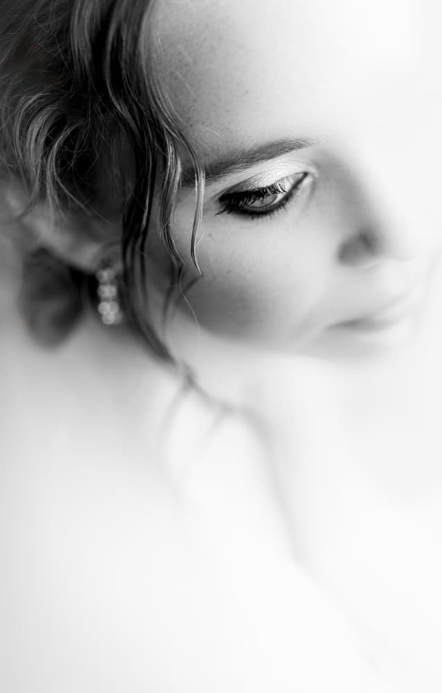 Soft Monochrome Portrait by Toni Fidanza — canvas wall art