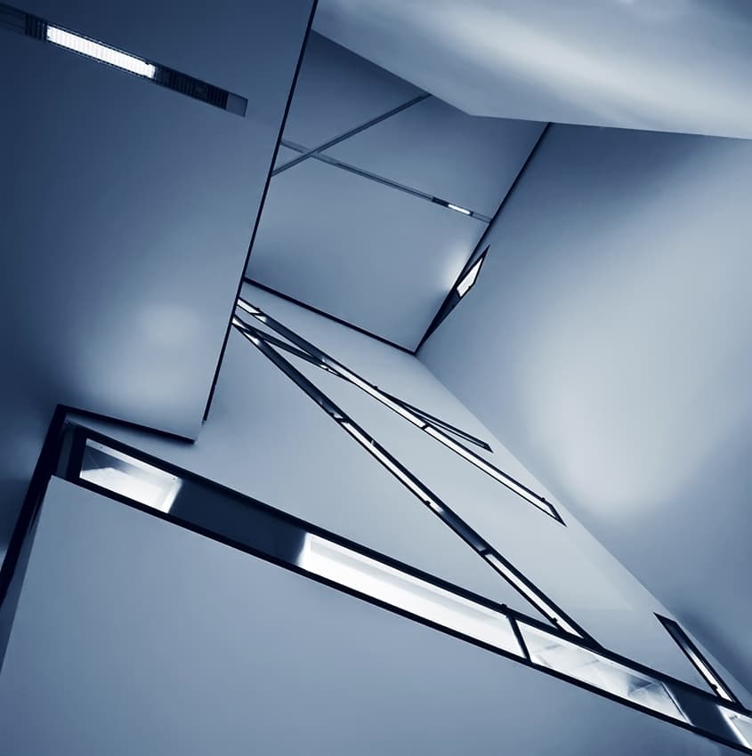 Geometric Modern Interior by Tomasz Buczkowski ( Tomush ) — canvas wall art