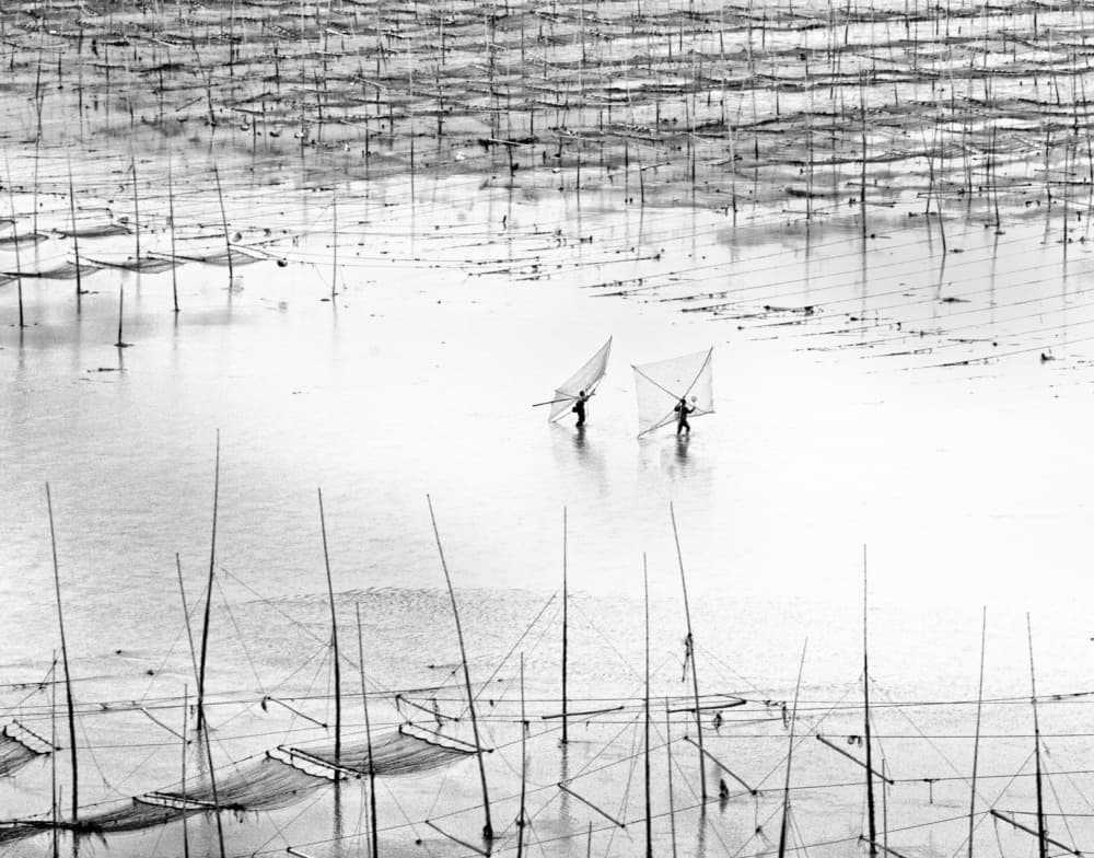 Traditional Net Fishing by Angela Muliani Hartojo — canvas wall art