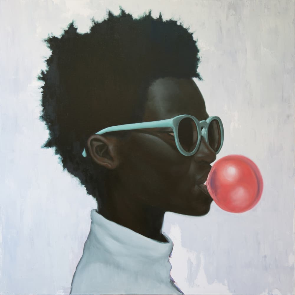 Cool Bubble Gum Girl by Alexander Grahovsky — canvas wall art