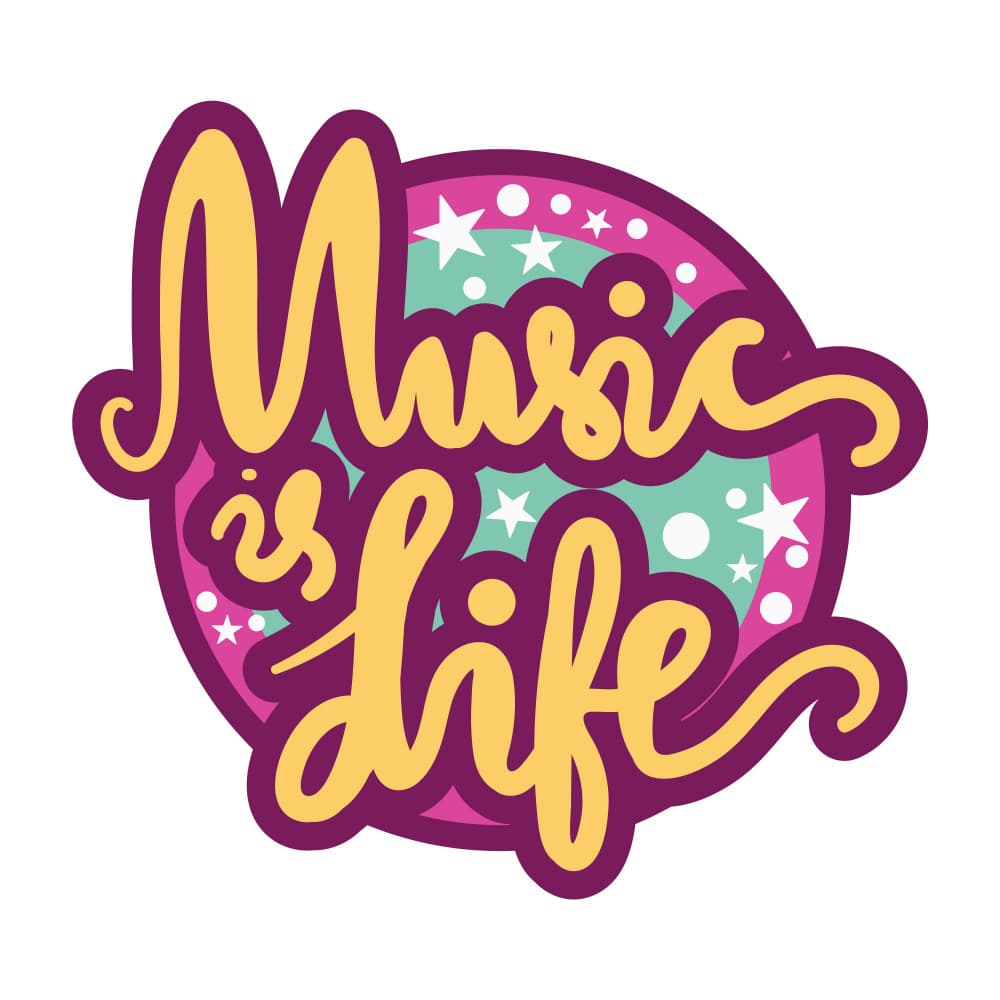 Inspirational Music Life by Marika Barsrsind — canvas wall art