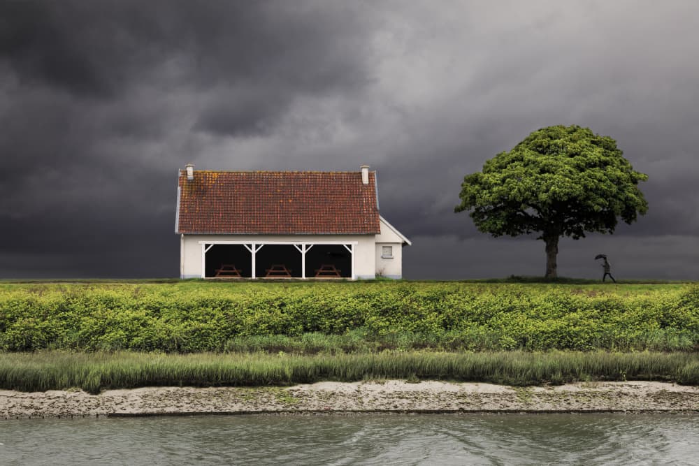 the little house on the canal by Boterman Patrick — canvas wall art