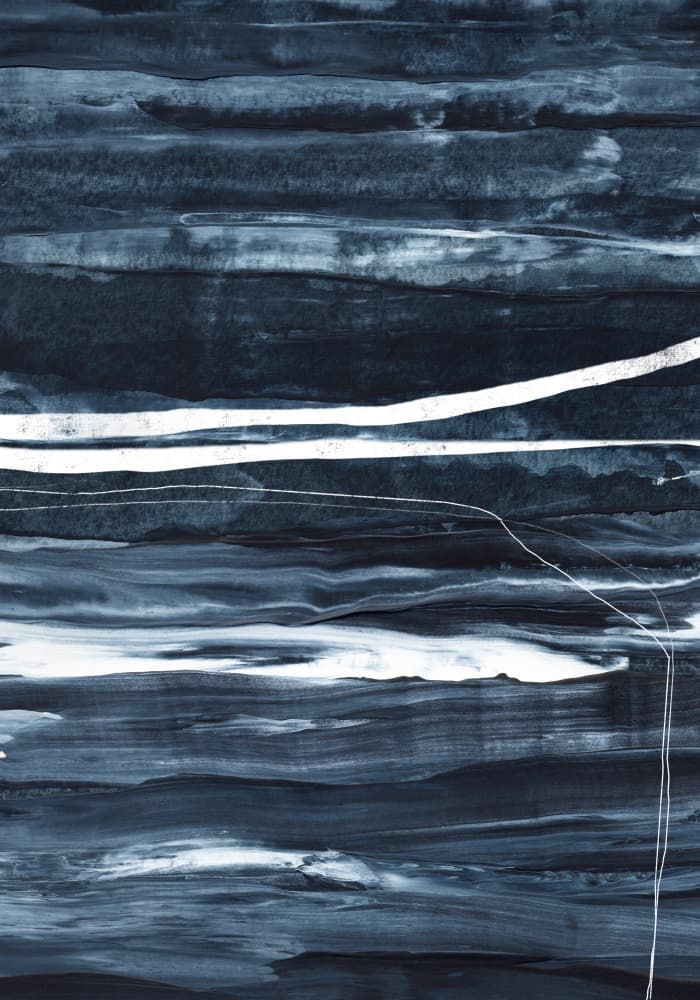 Deep Blue Abstraction by uplusmestudio — canvas wall art