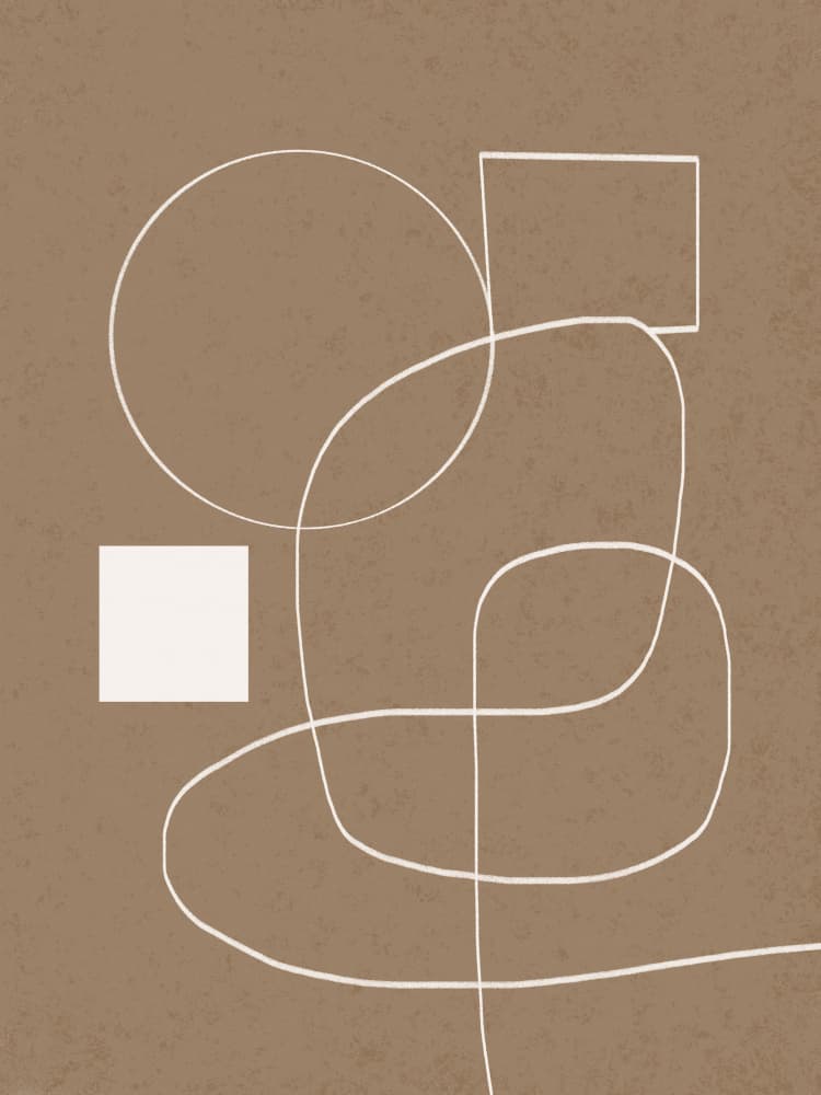 Earthy Abstract Forms by Little Dean — canvas wall art